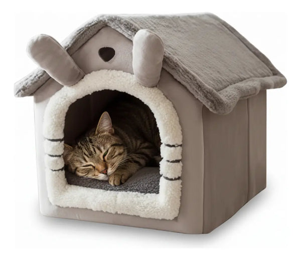 Casita Cucha Casa Para Mascota Afelpada