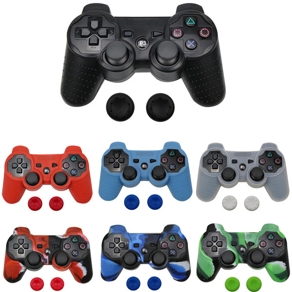 Funda Protector Silicona Joystick Ps3 + 2 Gomitas