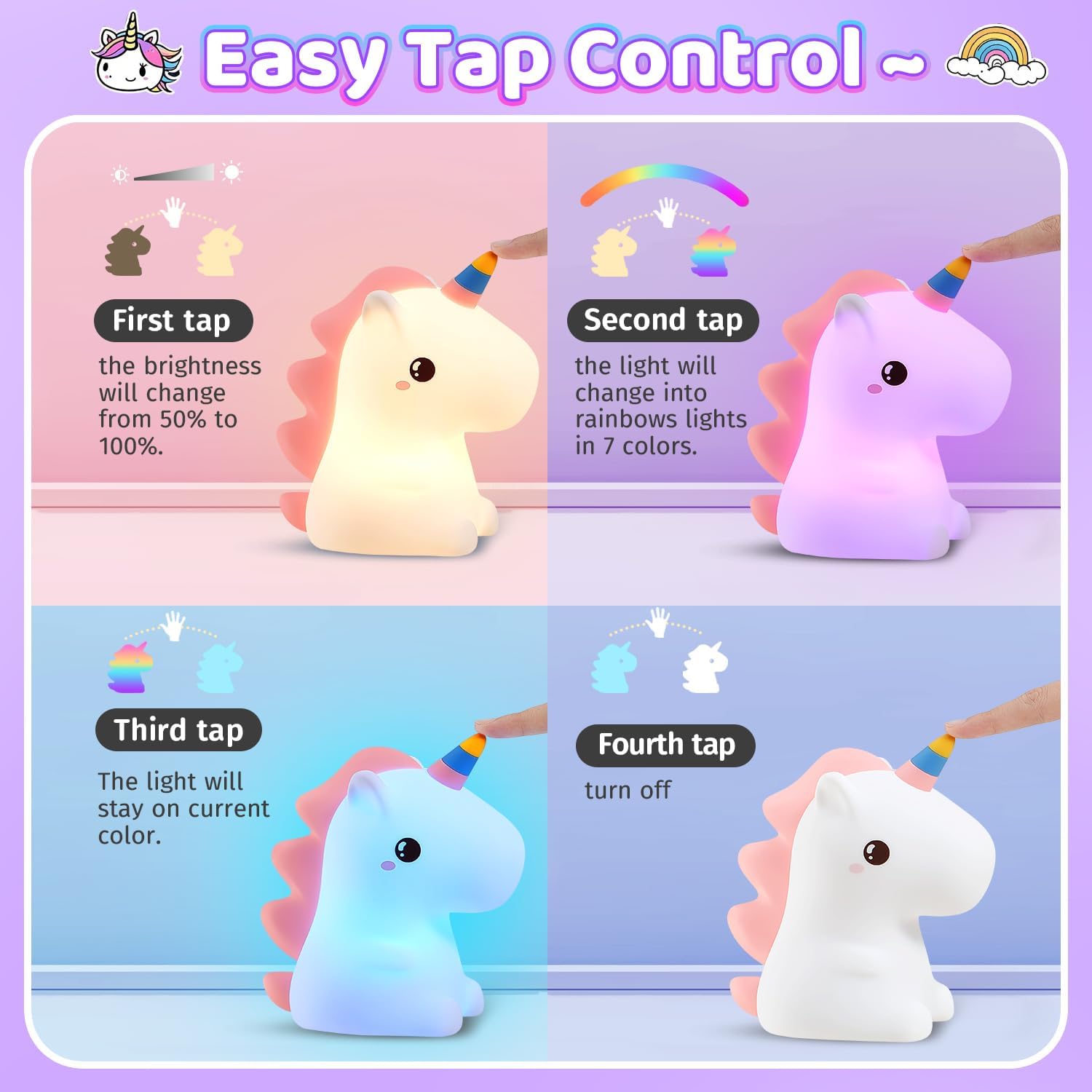 Lampara Infantil Unicornio