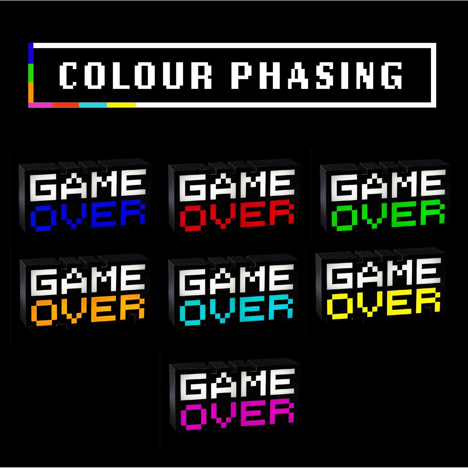 Lampara Gamer Game Over
