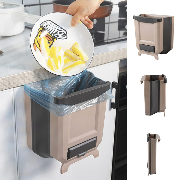 Papelera Cesto Colgante Plegable Tacho Basura