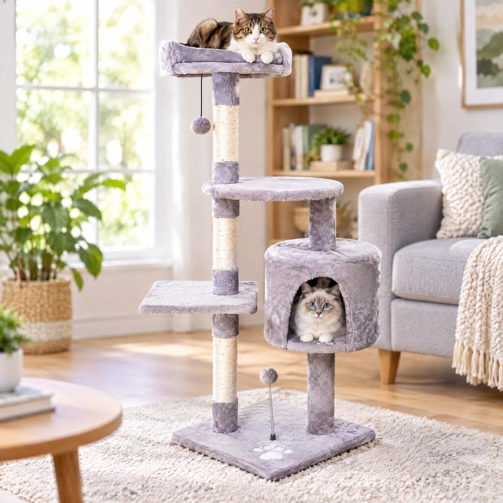Rascador Grande para Gatos Torre Nido Escalador Mascota