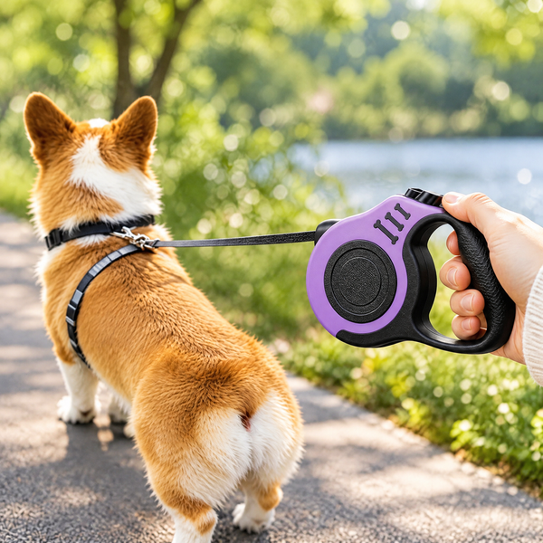 Correa Retráctil Automática para Perros Mascota