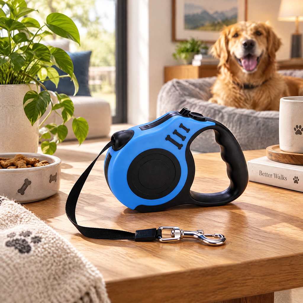 Correa Retráctil Automática para Perros Mascota