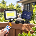 Foco Lámpara Solar Led Sensor Movimiento Exterior