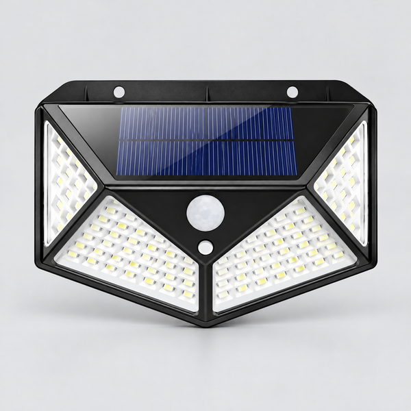 Set x4 Foco Lampara Solar Led Exterior Sensor