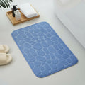 Alfombra De Baño Antideslizante Memory Diseño Rocas 80 X 50