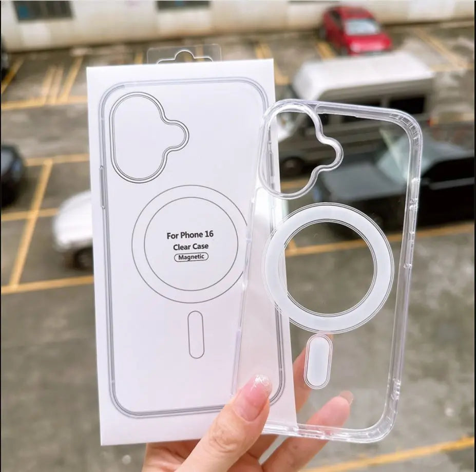 Protector Case Transparente Magsafe IPhone 16 Plus 16 Pro Max