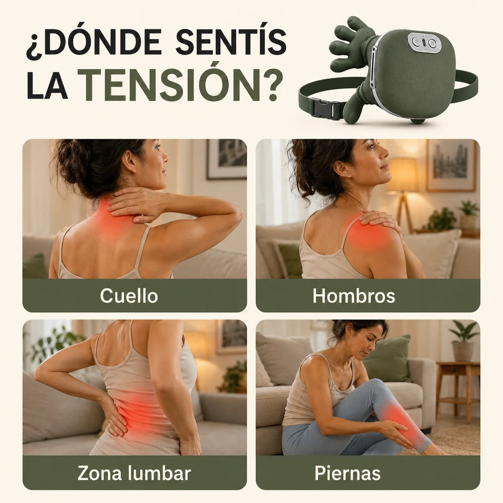 Masajeador Cuello Espalda Pantorrilla Pies Calor