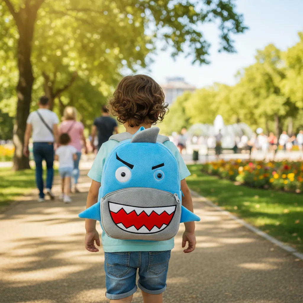 Mochila Jardin Infantil Tela Peluche Animales Niños Niñas