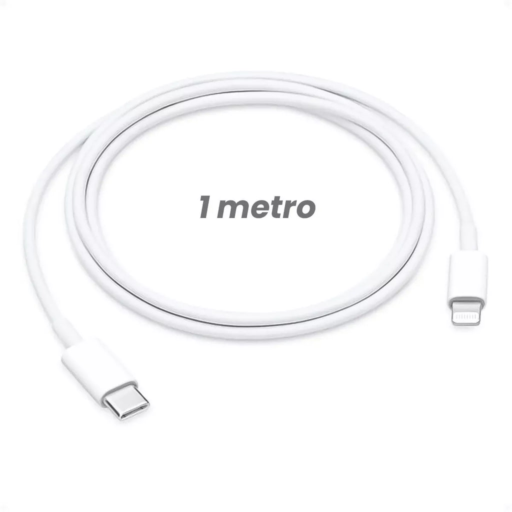 Ficha Cargador USB-C 20W + Cable Lightning USB-C 1MT
