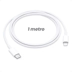 Ficha Cargador USB-C 20W + Cable Lightning USB-C 1MT