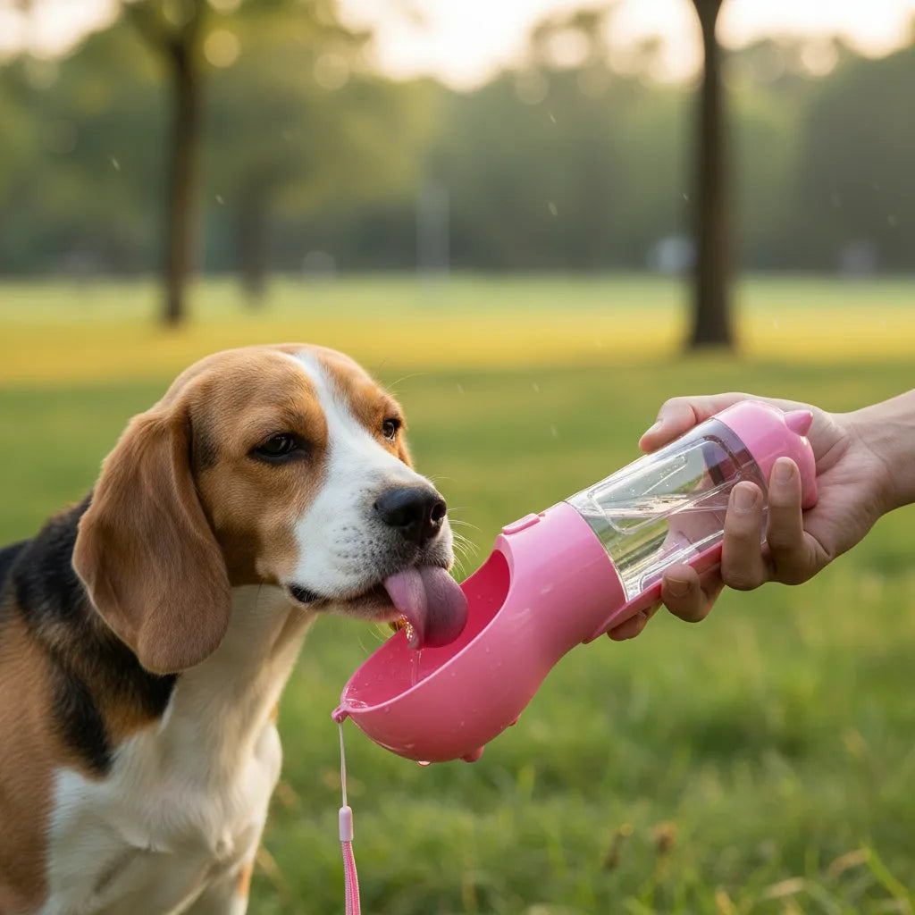 Botella Bebedero Portátil Para Mascotas Paseo Bolsas Perros