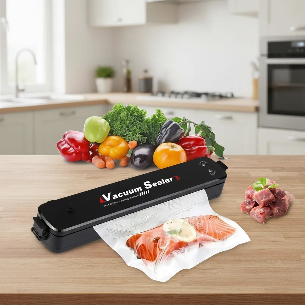 Maquina Selladora Al Vacío Empaqueta Alimentos + 10 Bolsas