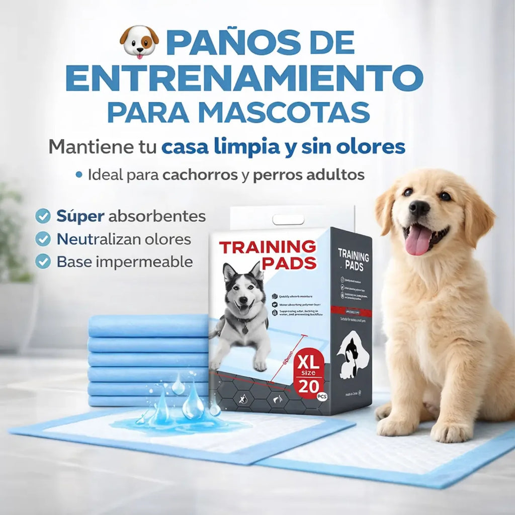 Pañales Entrenamiento Mascotas Perros Absorbente