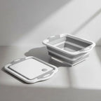 Tabla De Picar Y Fuente Plegable Cesta Escurridor 3 En 1
