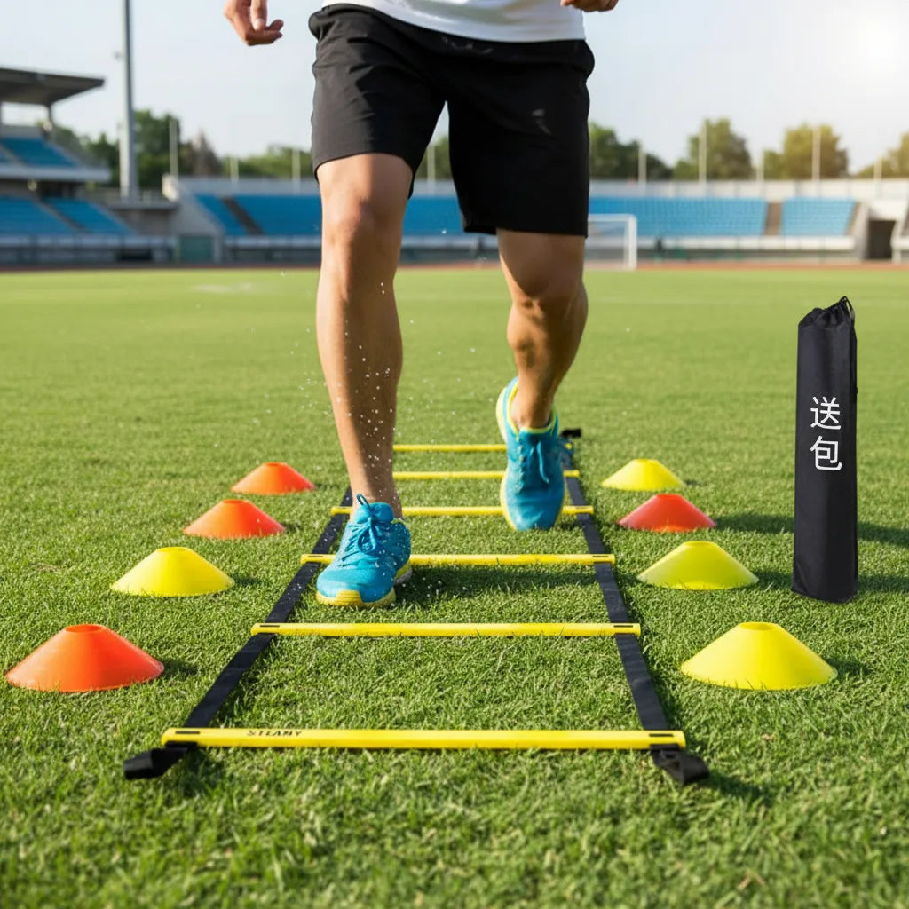 Kit Set De Entrenamiento Escalera Coordinación Fútbol Conos