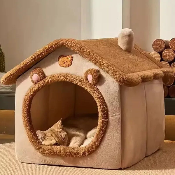 Casita Cucha Casa Para Mascota Afelpada
