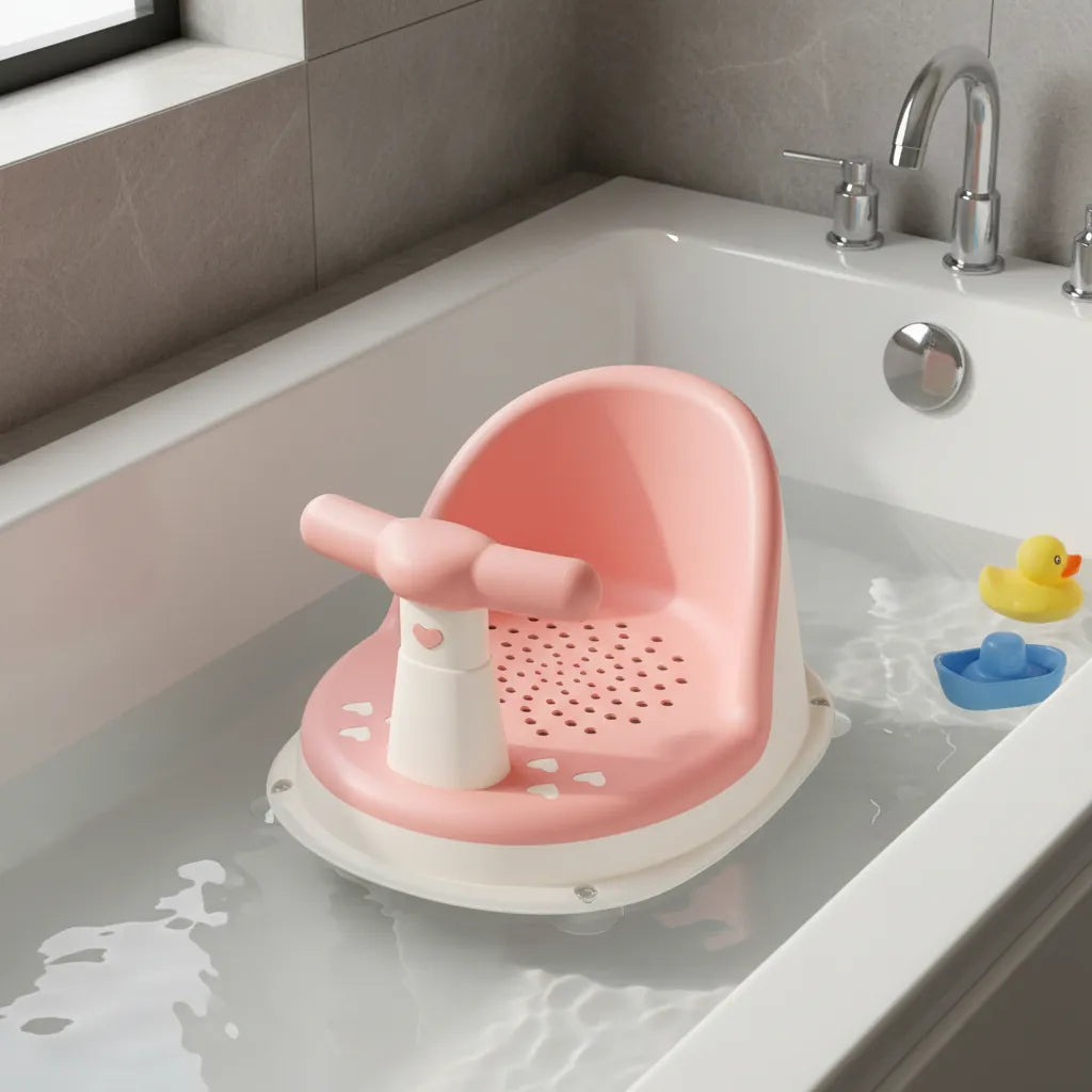 Asiento Silla De Baño Para Bebe Flexible Ventosas Antideslizante