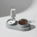 Plato Comedero Bebedero Mascota Dispensador Acero