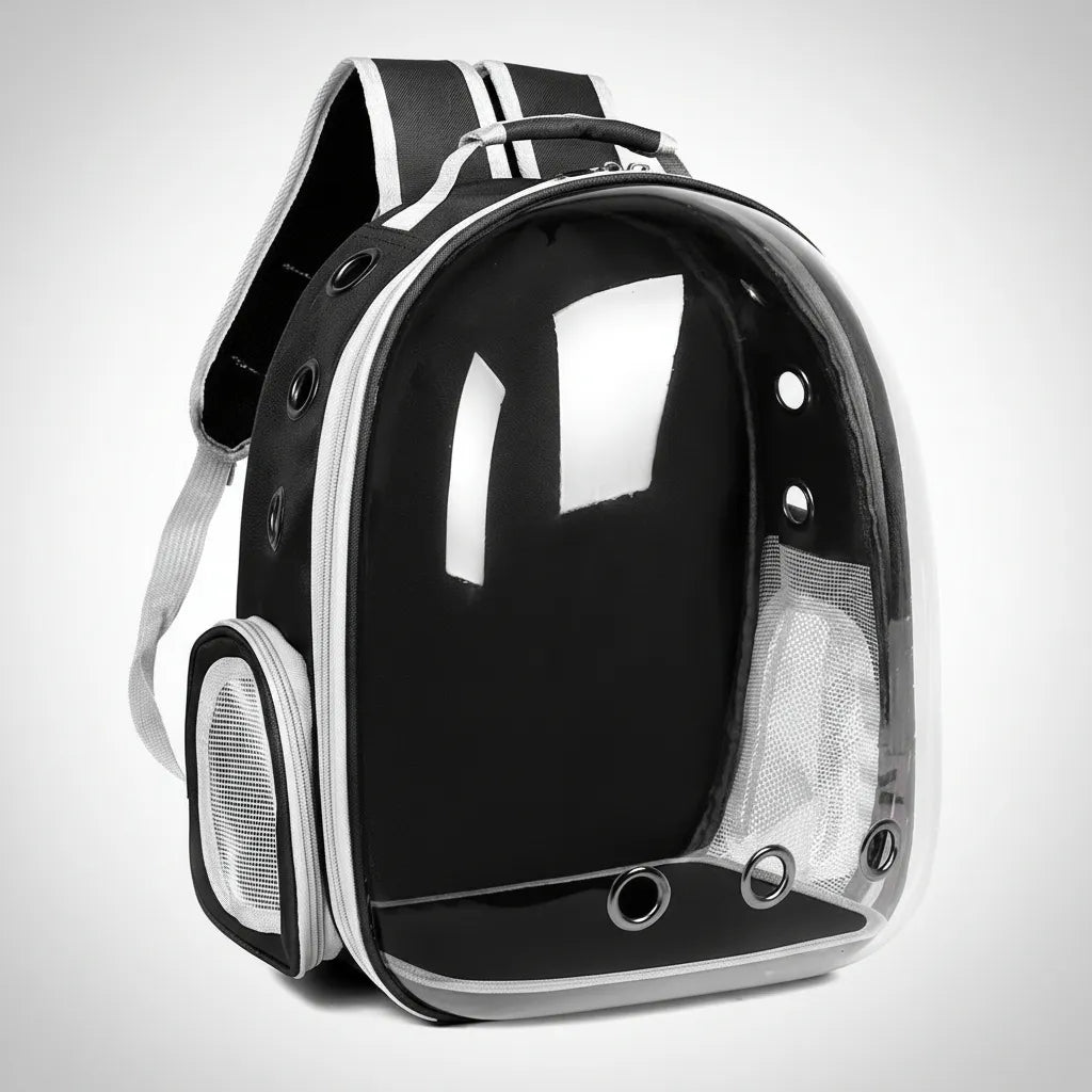 Mochila Bolso Cápsula De Mascotas Transportadora Gatos Visor