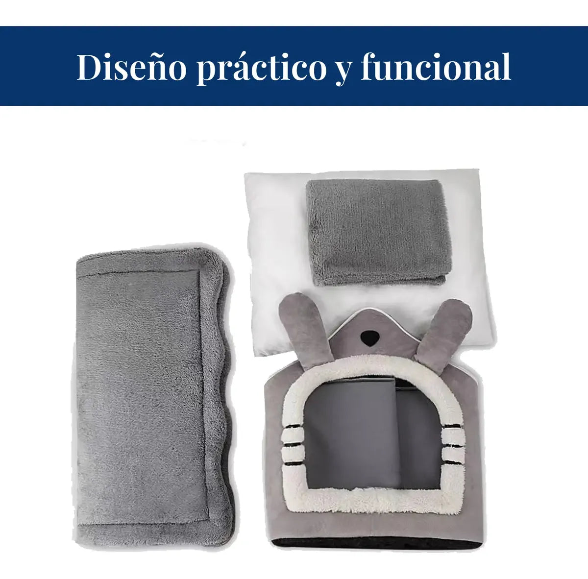 Casita Cucha Casa Para Mascota Afelpada