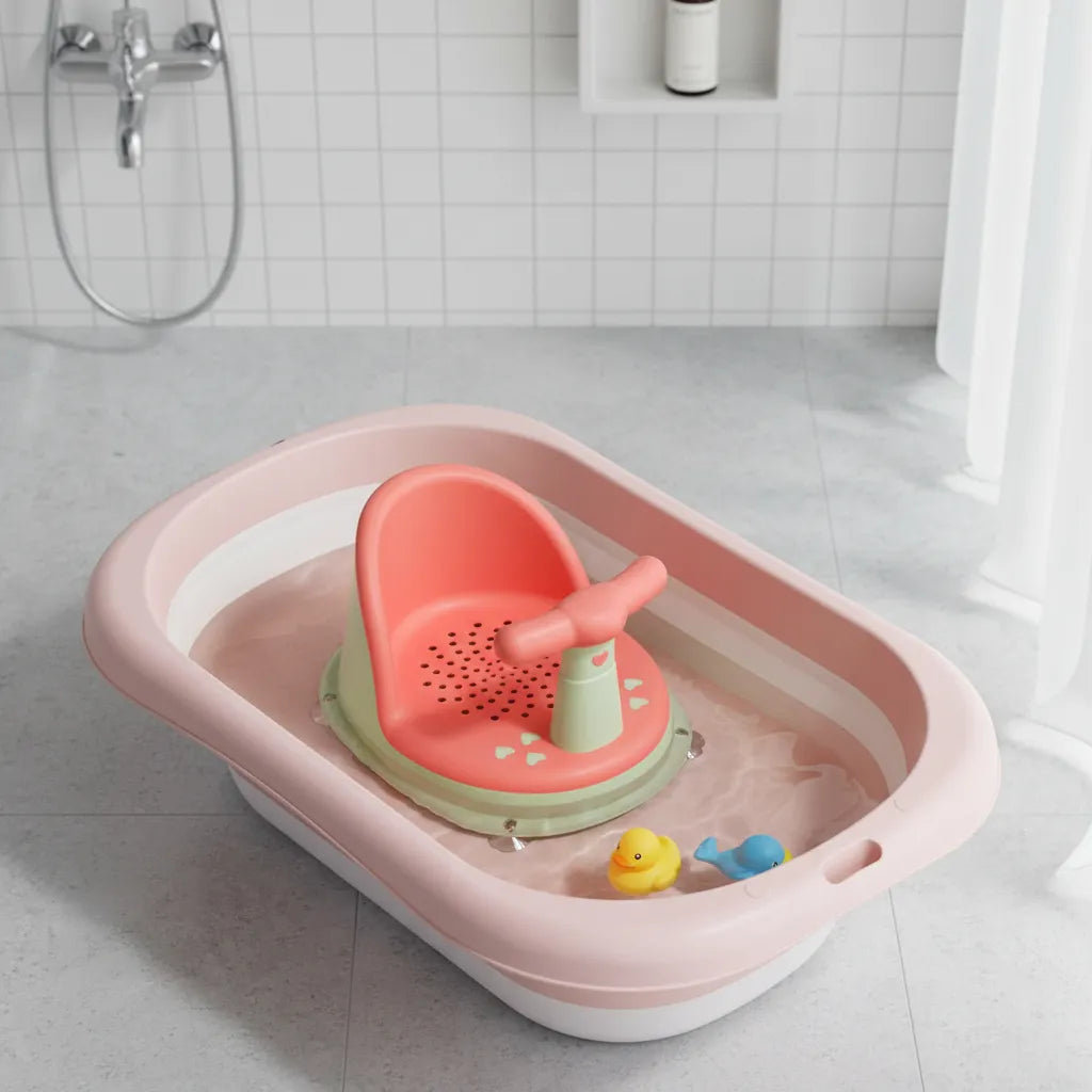 Asiento Silla De Baño Para Bebe Flexible Ventosas Antideslizante