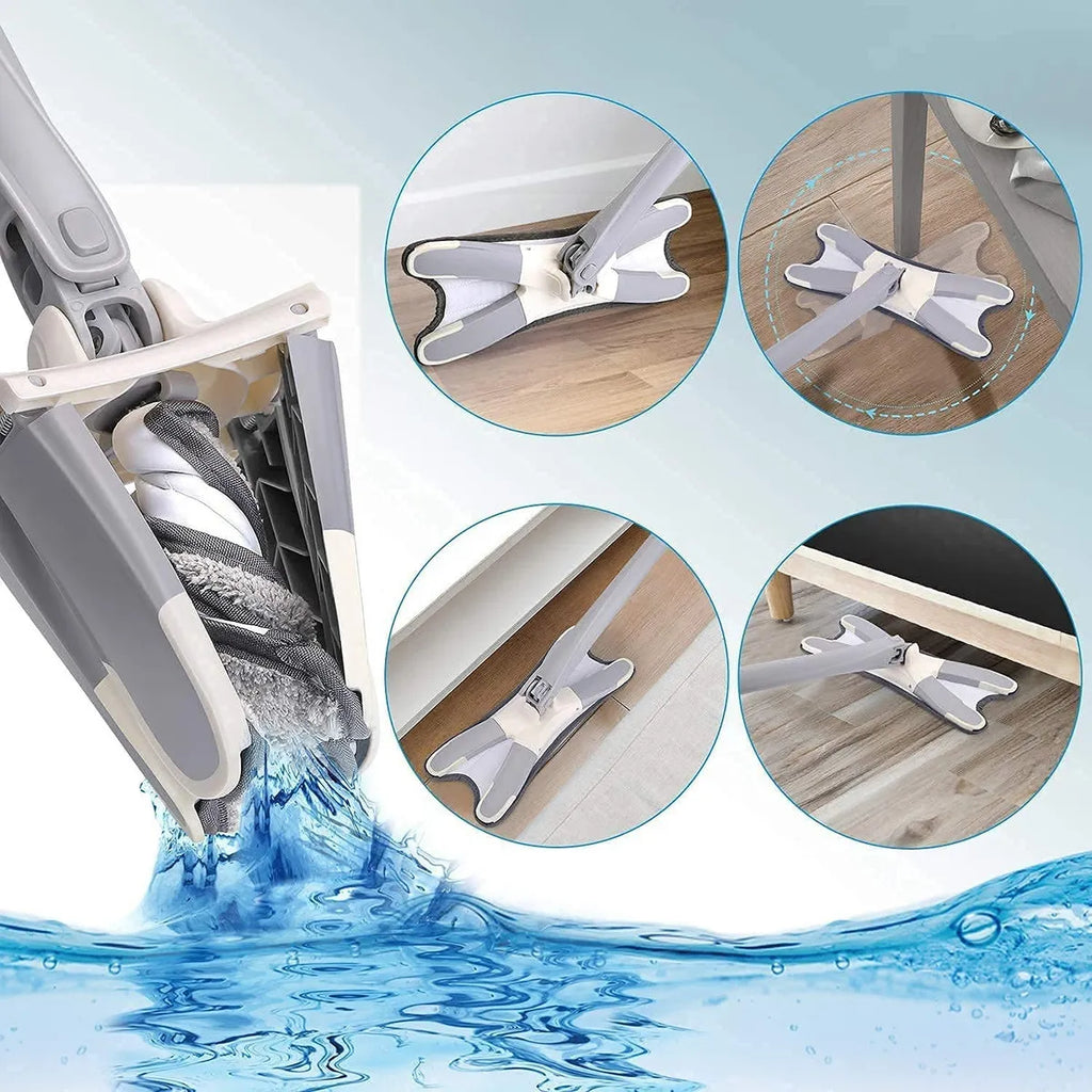 Trapeador Mopa Mariposa Esponja Lampazo Absorbente Plegable