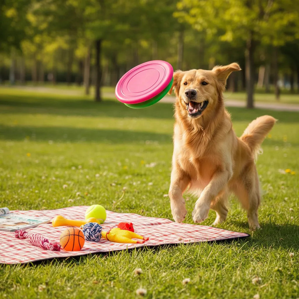 Kit 8 Juguetes Para Perros Gatos Pelotas Mordillo Frisbee