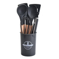 Set Espatulas Utensilios Menage X12 Madera Silicona Cocina