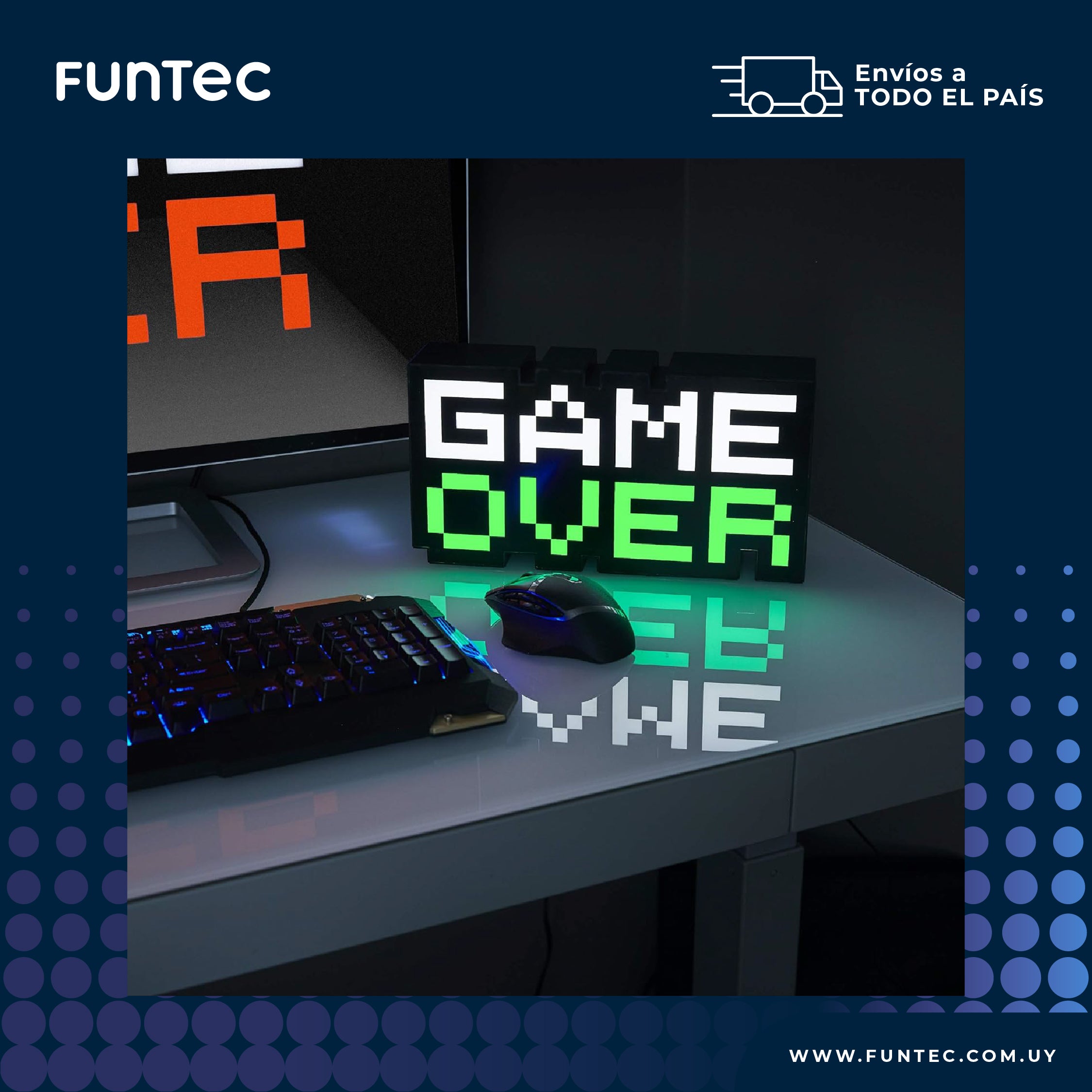 Lampara Gamer Game Over