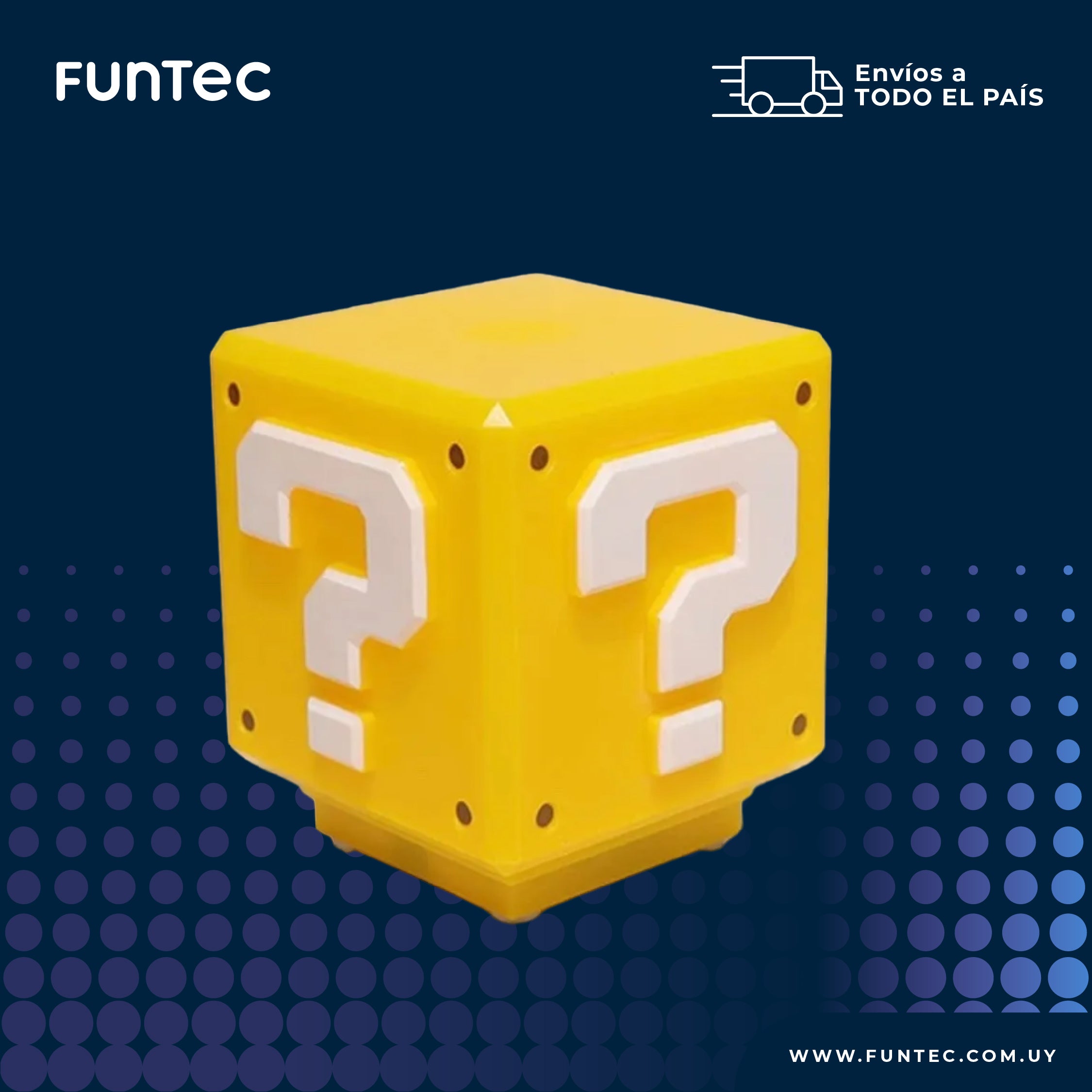 Lampara Gamer Cubo Mario