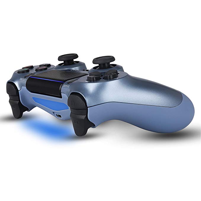 Control Joystick Compatible Ps4 Inalambrico Azul Titanio