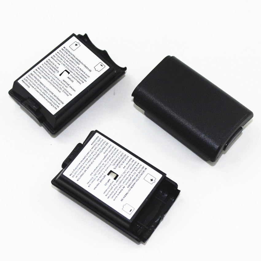 Tapa Trasera Porta Pilas Joystick Xbox 360 Negra