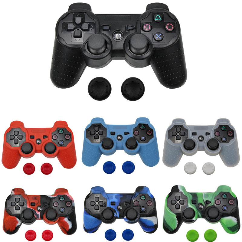 Funda Protector Silicona Joystick Ps3 + 2 Gomitas