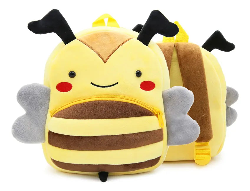Mochila Jardin Infantil Tela Peluche Animales Niños Niñas