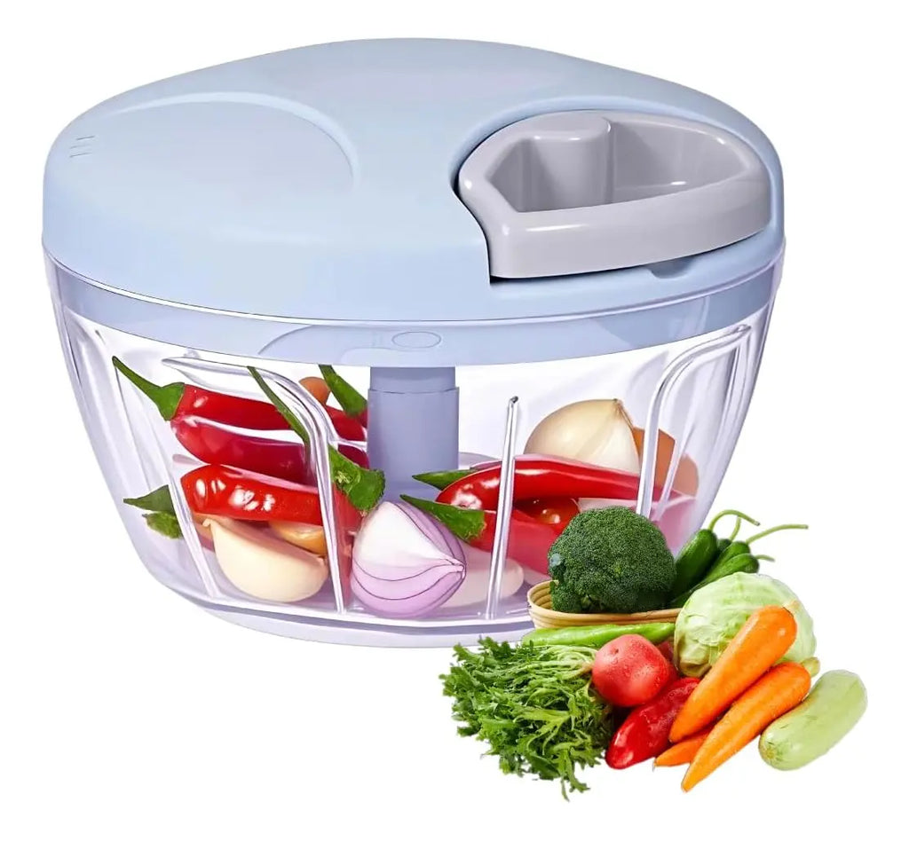 Picadora Verduras Manual Cortador Vegetales Triturador 500ml