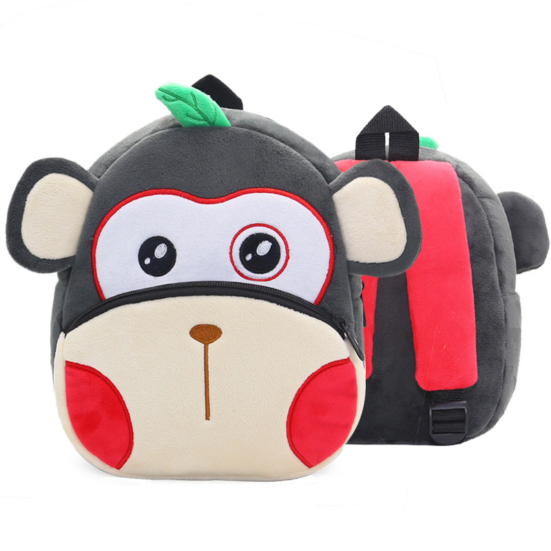 Mochila Jardin Infantil Tela Peluche Animales Niños Niñas