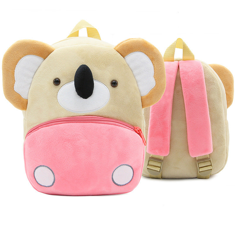 Mochila Jardin Infantil Tela Peluche Animales Niños Niñas