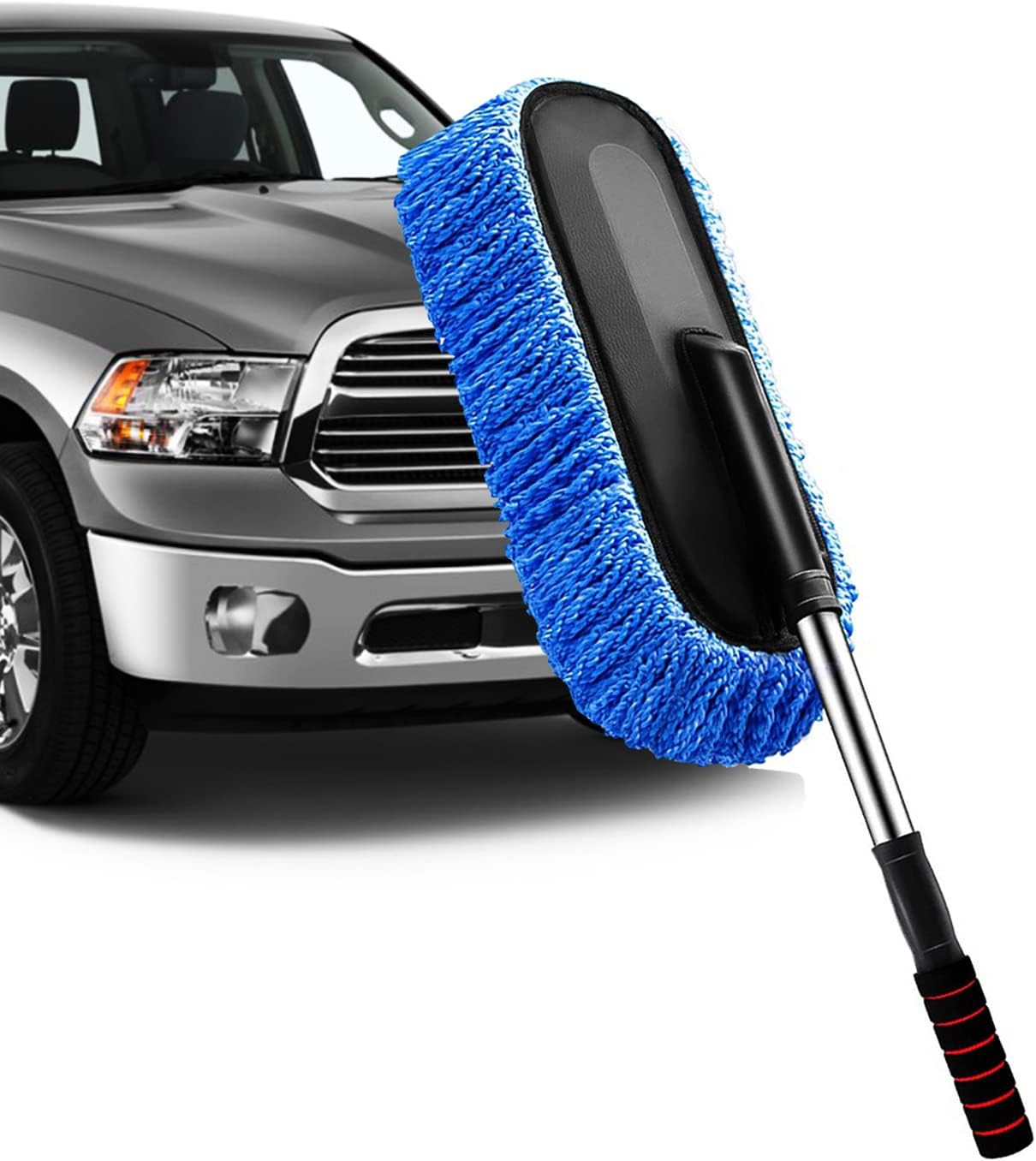 Mopa Microfibra Extensible Lavar Autos Limpieza Vehículos