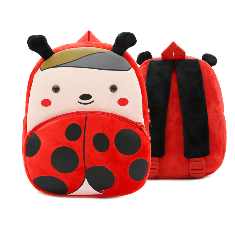 Mochila Jardin Infantil Tela Peluche Animales Niños Niñas