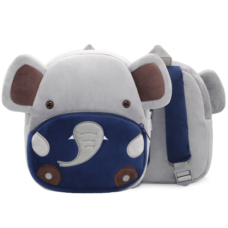 Mochila Jardin Infantil Tela Peluche Animales Niños Niñas