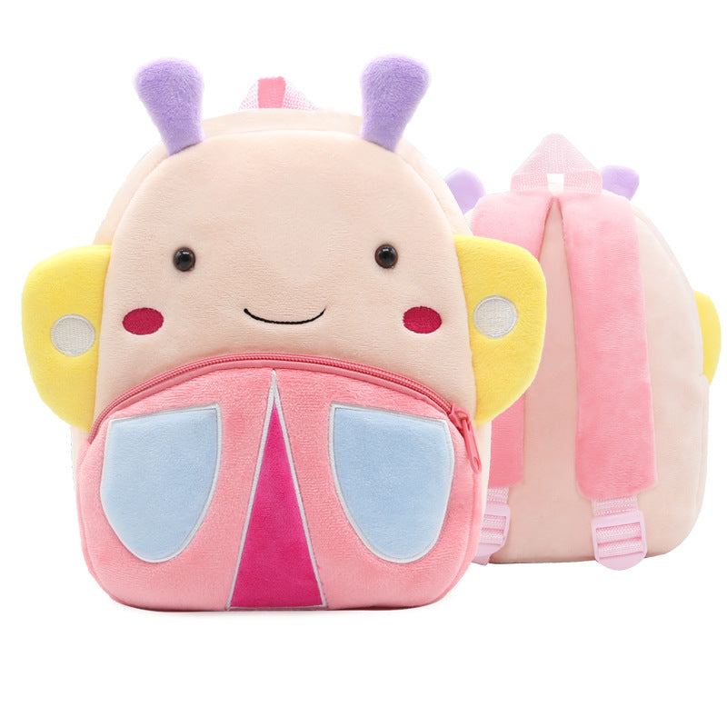 Mochila Jardin Infantil Tela Peluche Animales Niños Niñas