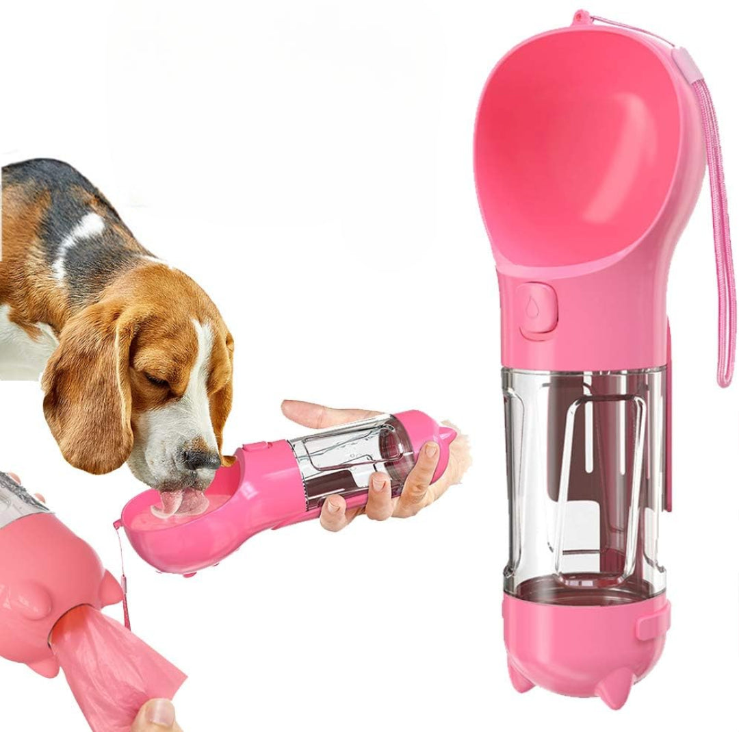Botella Bebedero Portátil Para Mascotas Paseo Bolsas Perros