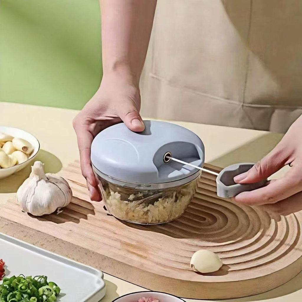 Picadora Verduras Manual Cortador Vegetales Triturador 500ml