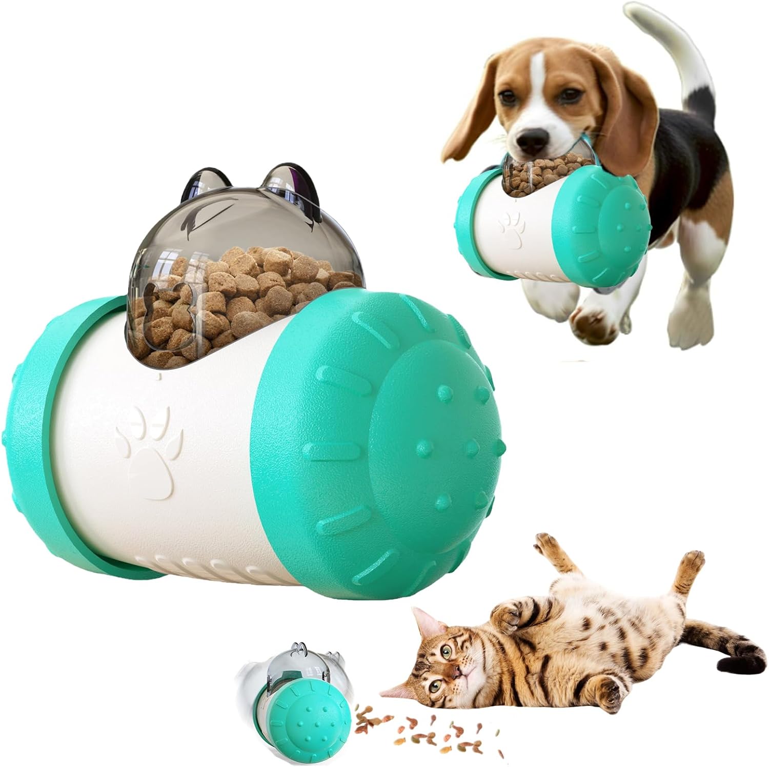 Juguete Interactivo Mascota Dispensador Alimento Perro Gato