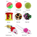 Set 21 Juguetes Para Gatos Y Gatitos Túnel Rascador Varita
