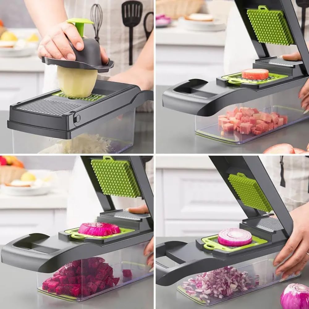 Rallador Cortador Picador Verduras Frutas Mandolina Set X16