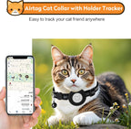 Collar Regulable Cascabel Para Gato Soporte Porta Airtag