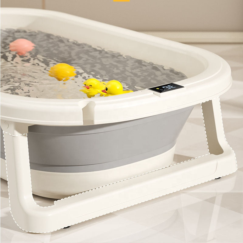 Bañito Bebé Plegable Sensor Termómetro Colchón Baby Splash